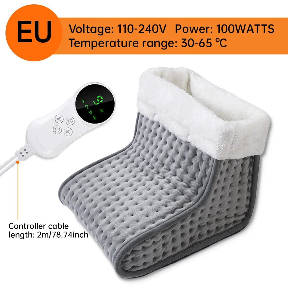 26*28*22cm Electric Heated Foot US/EU Warmers Soft Feet Heating Pad 9-gear adjustable temperature Electric shoe heating pad